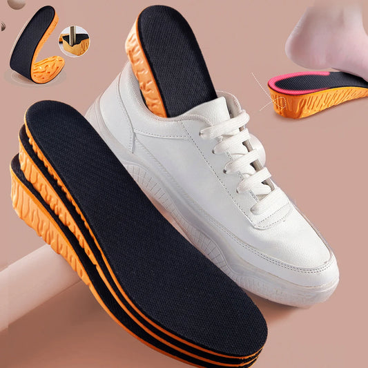 Unsichtbare Erhöhungseinlagen (1,5–3,5 cm) | Orange EVA Memory Foam Sport Einlegesohlen – Atmungsaktiv & Bequem für Herren Kaufschwan®