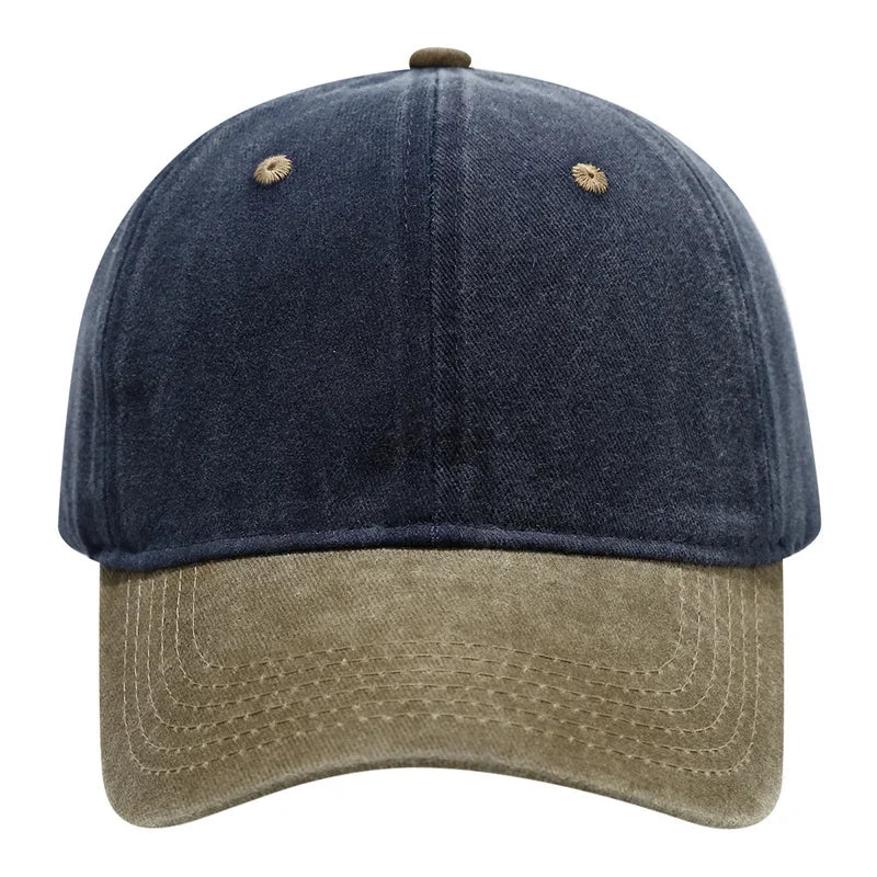 Vintage Washed Baseballkappe | Herren & Damen Farblich Abgestimmte Sonnenkappe | Lässige Snapback Hip Hop Kappe für Frühling & Sommer Kaufschwan®
