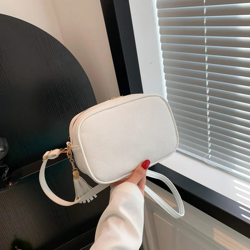 Minimalistische Schultertasche – Damen Umhängetasche mit Großer Kapazität | Einfarbige Kleine Quadratische Crossbody Tasche Kaufschwan®