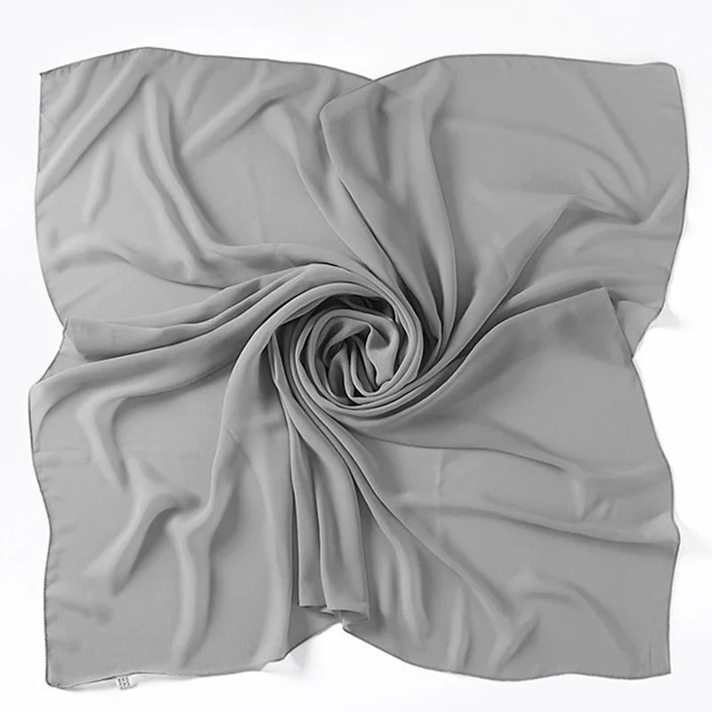 85×85CM Kopftuch – Damen Quadrat Hijab | Muslimisches Einfarbiges Kopftuch, Modischer Schal & Unterkopftuch