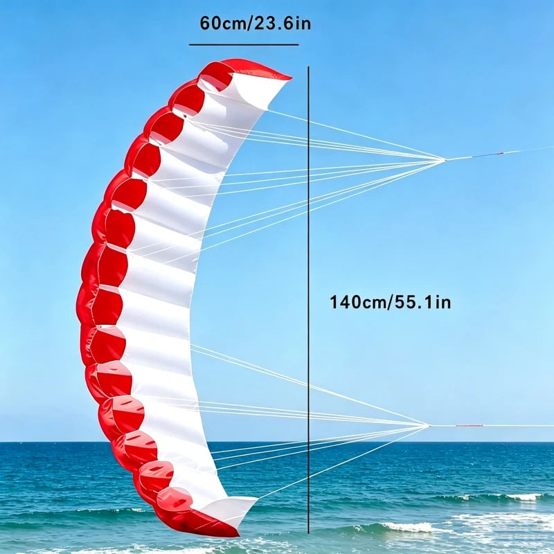 Zweileiner-Matratzendrachen aus Nylon – Lenkbarer Winddrachen für Anfänger, Strand und Sportliche Freizeit im Freien Kaufschwan®