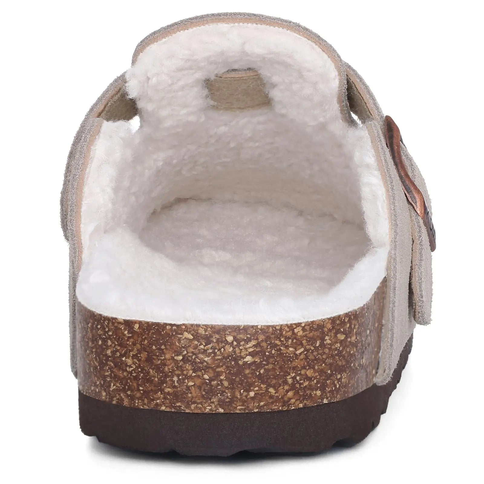 Klassische Winter-Pantoffeln | Unisex Fell-Suede Clogs | Kuschelige Hausschuhe mit Verstellbarer Schnalle & Kork-Fußbett Kaufschwan®