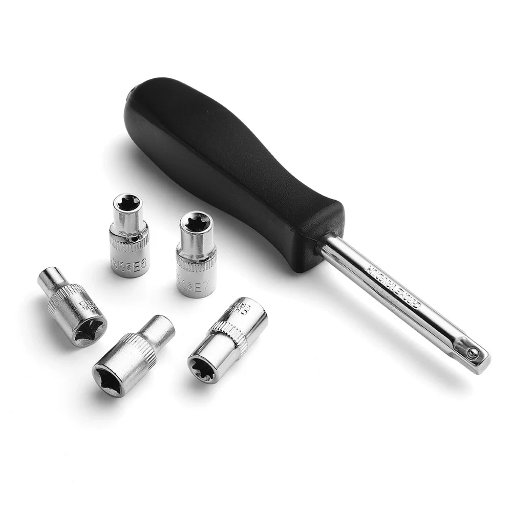 108-teiliges Ratschen Steckschlüssel Set mit Drehmomentschlüssel & Bits