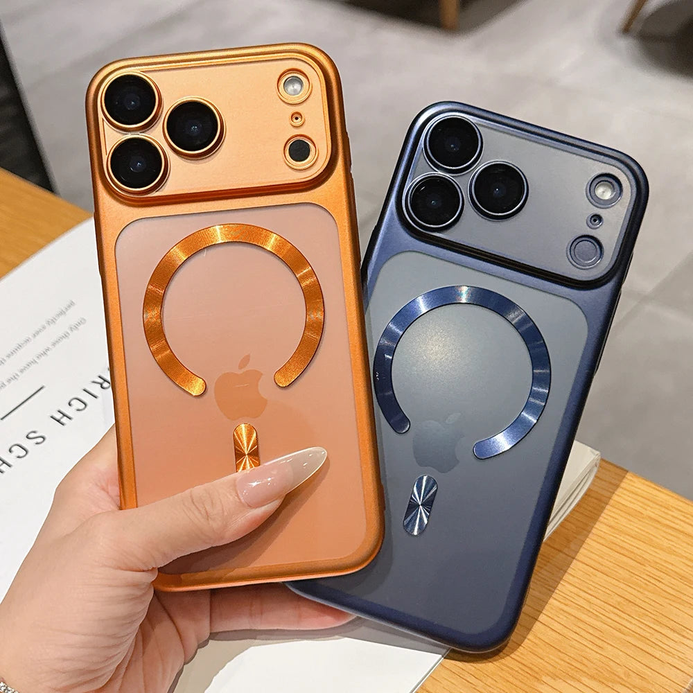 Hochwertige Matte Durchscheinende MagSafe-Hülle für iPhone 18 Pro & iPhone 18 Pro Max – Magnetische Schutzhülle für Kabelloses Laden Kaufschwan®
