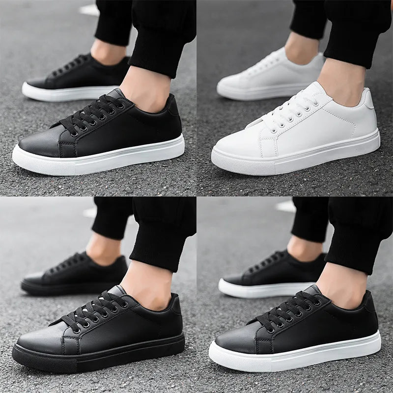 Herren Business Casual Mokassins – Weiche Bequeme Sneaker | Schwarze & Weiße Schuhe für Büro & Freizeit Kaufschwan®