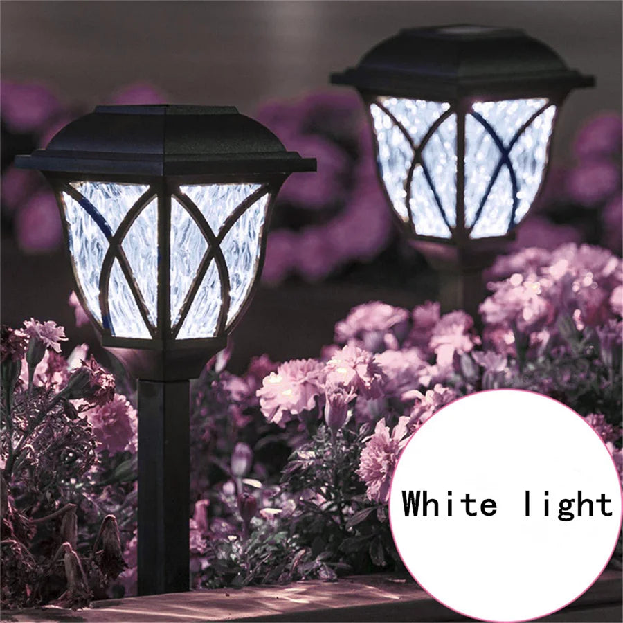 Outdoor LED Solar Rasenlampen 2 Stück – Wasserdichte Weg- & Hofleuchten für Garten- und Landschaftsbeleuchtung Kaufschwan® Kaltweiß 2er Set