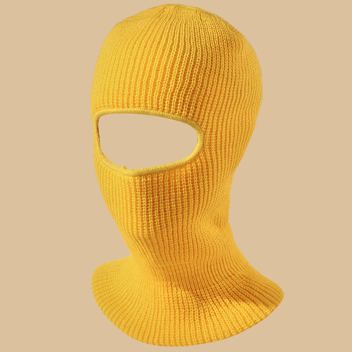 Unisex 1-Loch Skimaske Balaclava – Gestrickte Vollgesichts-Beanie Mütze | Winddichte Wintermütze für Damen & Herren beim Radfahren & Outdoor