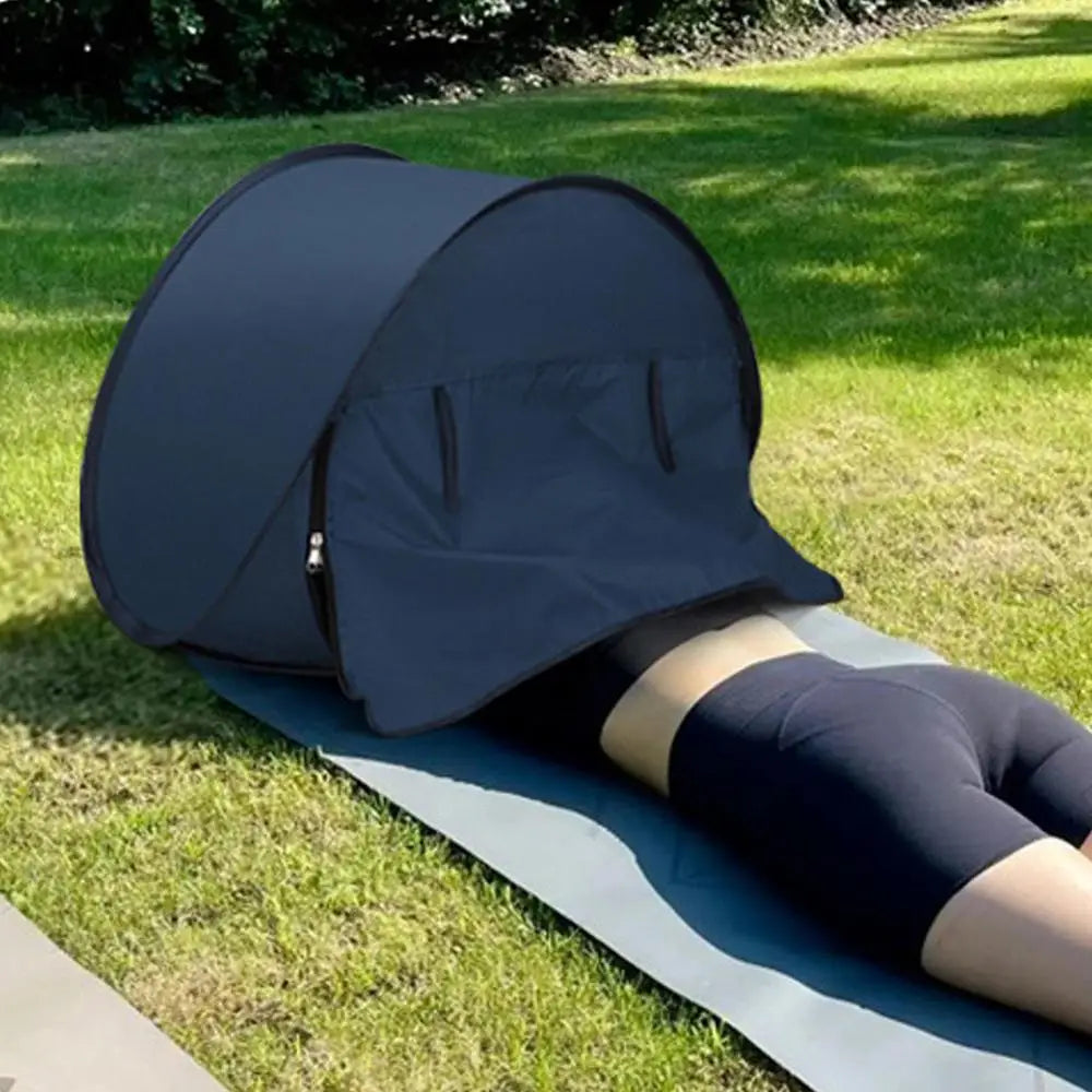 kuppelzelt sonnenschutz Kopf Sonnenschutz Zelt – Sofort Pop-Up Sonnendach für Gesicht & Kopf