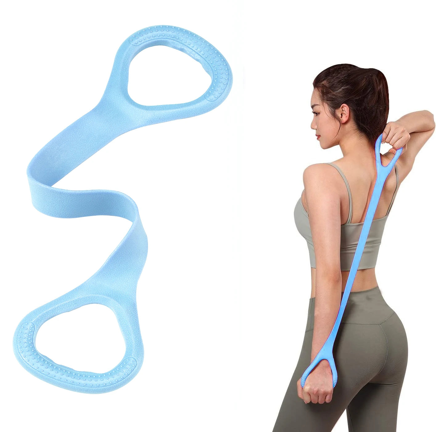 Fitness-Widerstandsband – Elastisches Trainingsband für Yoga, Pilates, Arme, Schultern & Rücken Kaufschwan®