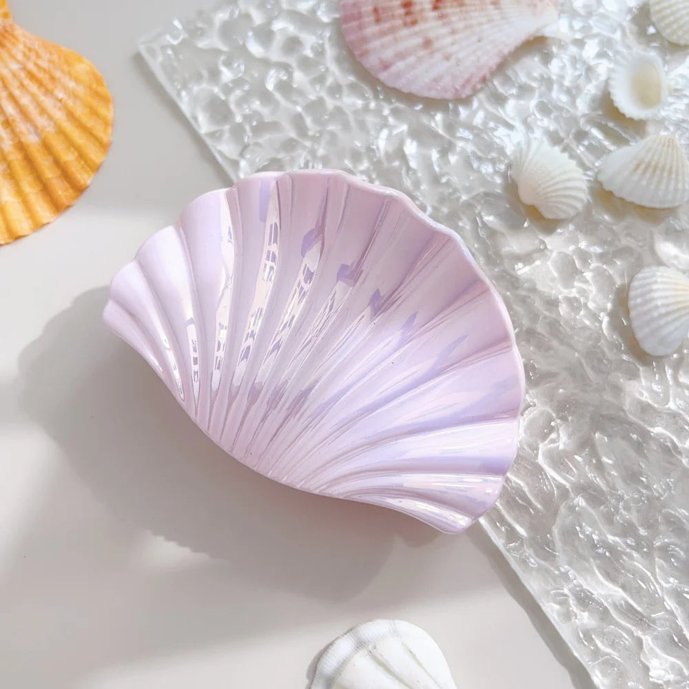 Farbverlauf PVC Muschel-Haarklammern – Strandurlaub Accessoires Kaufschwan® Rosa