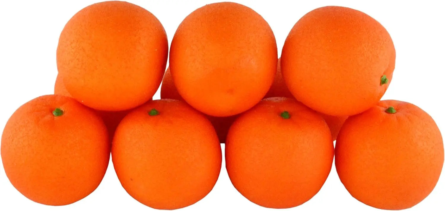 10 Stück Künstliche Orangen – Realistische Plastik Simulationsfrüchte für Zuhause, Küche & Party Dekoration Kaufschwan®