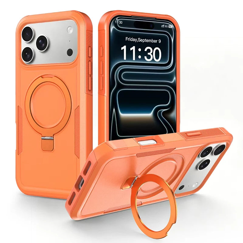 Einfarbige Magnethülle für iPhone 18 Pro & iPhone 18 Pro Max – Kabelloses Laden, Verdeckter Halter & Kameraschutz Kaufschwan®