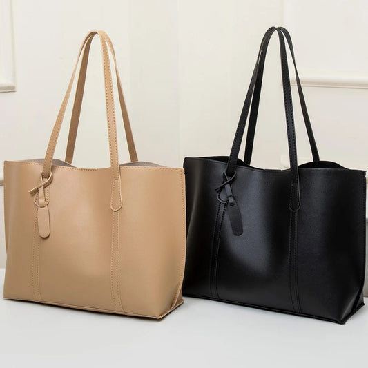 Exquisite Vielseitige Damen Tote Tasche – Schlichte Einfarbige Schulter- & Handtasche mit Großem Fassungsvermögen Kaufschwan®