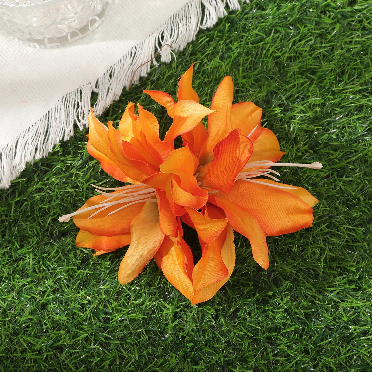 Orchideen-Blumen Haarklammer – Braut & Urlaubs Haaraccessoire