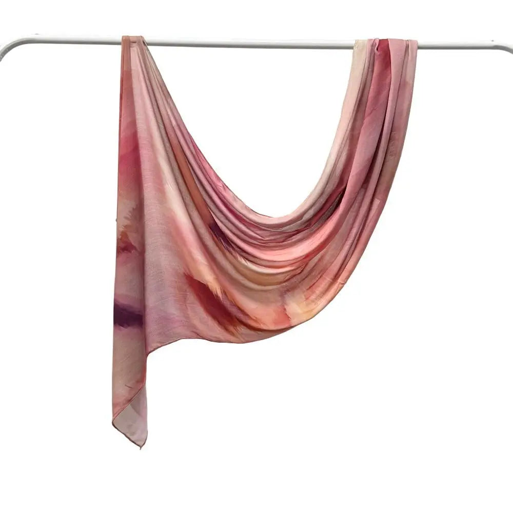 Premium Modal Baumwoll Hijab – Schal mit Marmor Muster | Muslimisches Kopftuch, Turban & Ramadan Schal für Damen