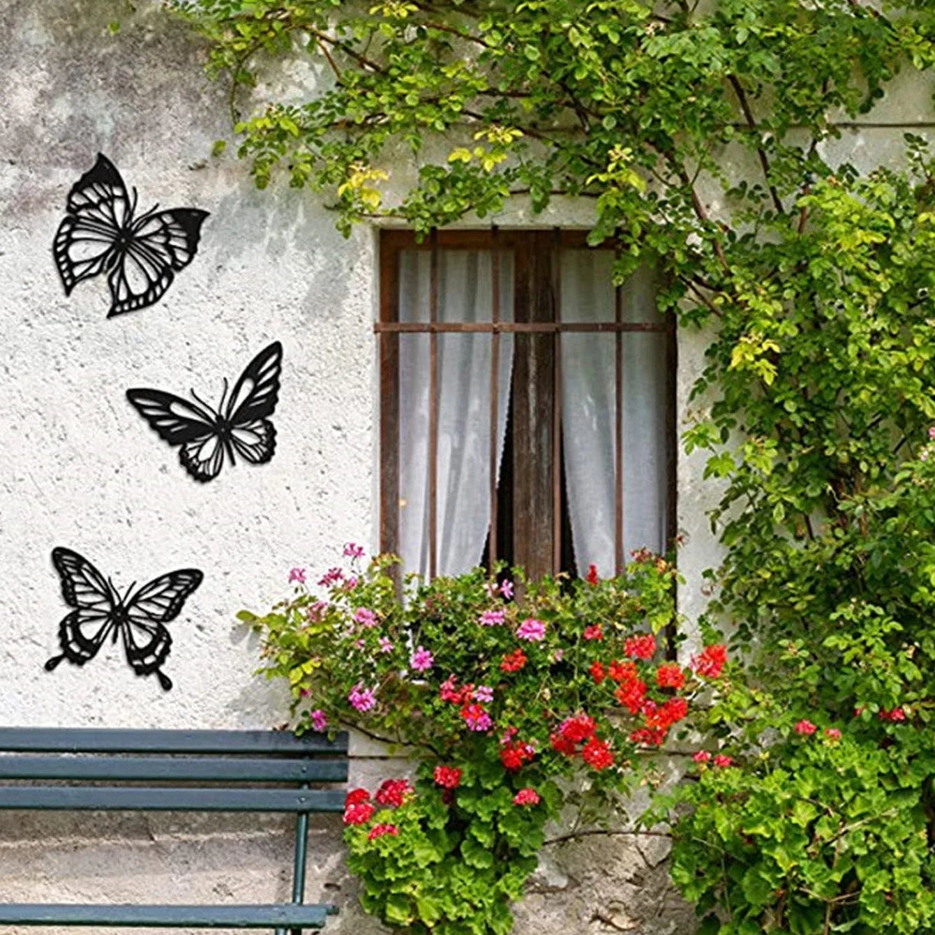 Metall Schmetterling Hohl Wanddeko – Kreative Eisen Hängedekoration Kaufschwan®