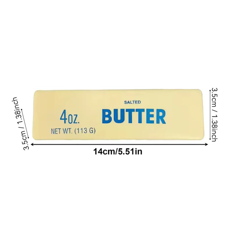 Butterstück-Squishy – Weiches Elastisches Knautsch- & Fidget-Spielzeug, Lustiger Scherzartikel & Sensorikspielzeug zum Stressabbau Kaufschwan® Butter