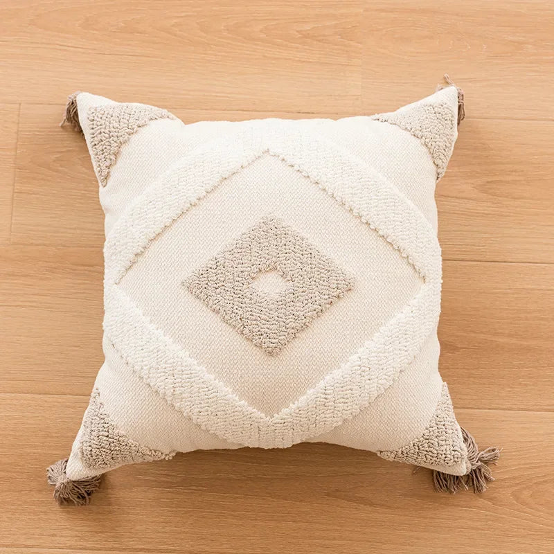 Verschiedene Kissenbezüge | Geometrisches Halbkreis Häkel-Dekokissenbezüge für Sofa & Wohnkultur Kaufschwan® Design 1 45X45CM