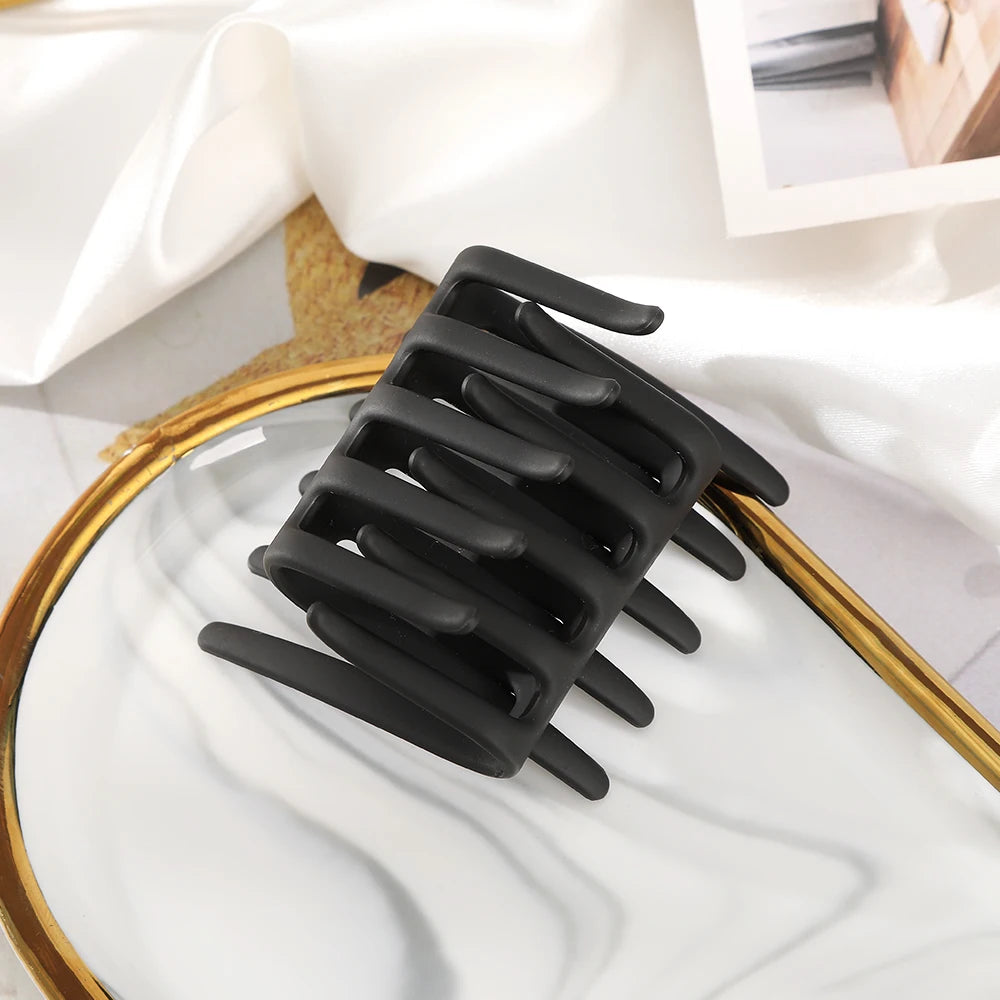 Doppelseitiger Frosted Haarkamm – Rutschfeste Zahnkamm-Haarklammer in Schwarz für Damen Kaufschwan® Abbildung 13
