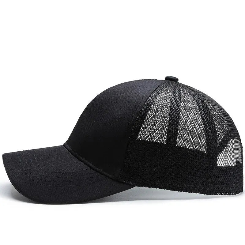 Outdoor Sport Baseballkappe | Herren Sommer Atmungsaktive Mesh-Schirmmütze | Koreanischer Stil Leichte Solide Farbe für Freizeit & Outdoor Kaufschwan®