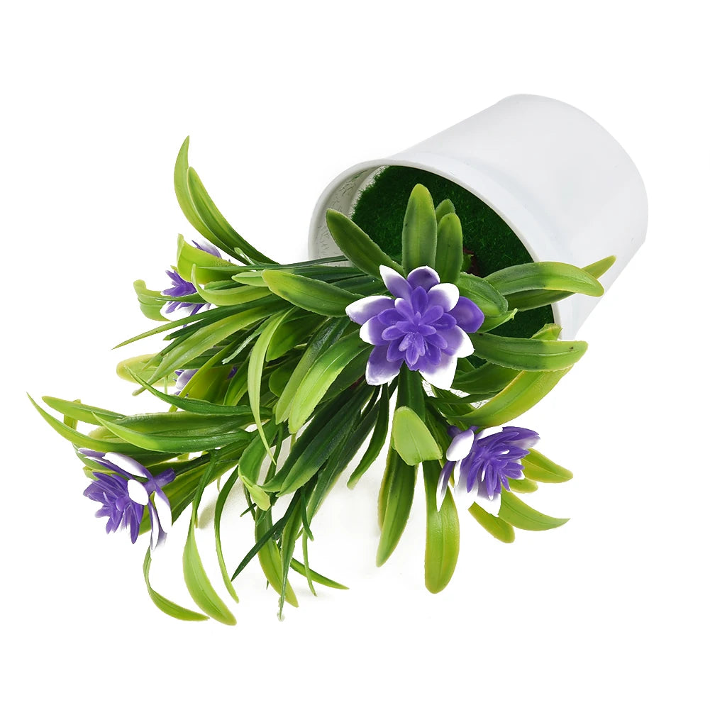 Künstliche Blumen im Blumentopf – Realistische Kunststoff-Bonsais für Zuhause, Büro & Hochzeit | Dekorative Kunstblumen & Geschenkidee Kaufschwan®