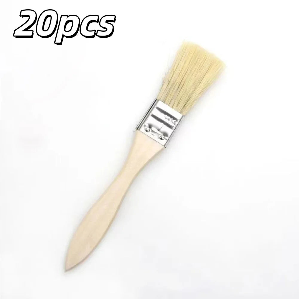 Schweineborsten Pinsel mit Holzgriff – Werkzeug für Malerei, Verputzen und Reinigung Kaufschwan® 20 Stück
