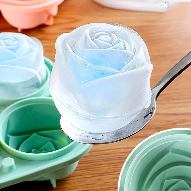 Rosenförmige Eiswürfelform – Elegante Eiswürfel für Getränke & Desserts Kaufschwan®