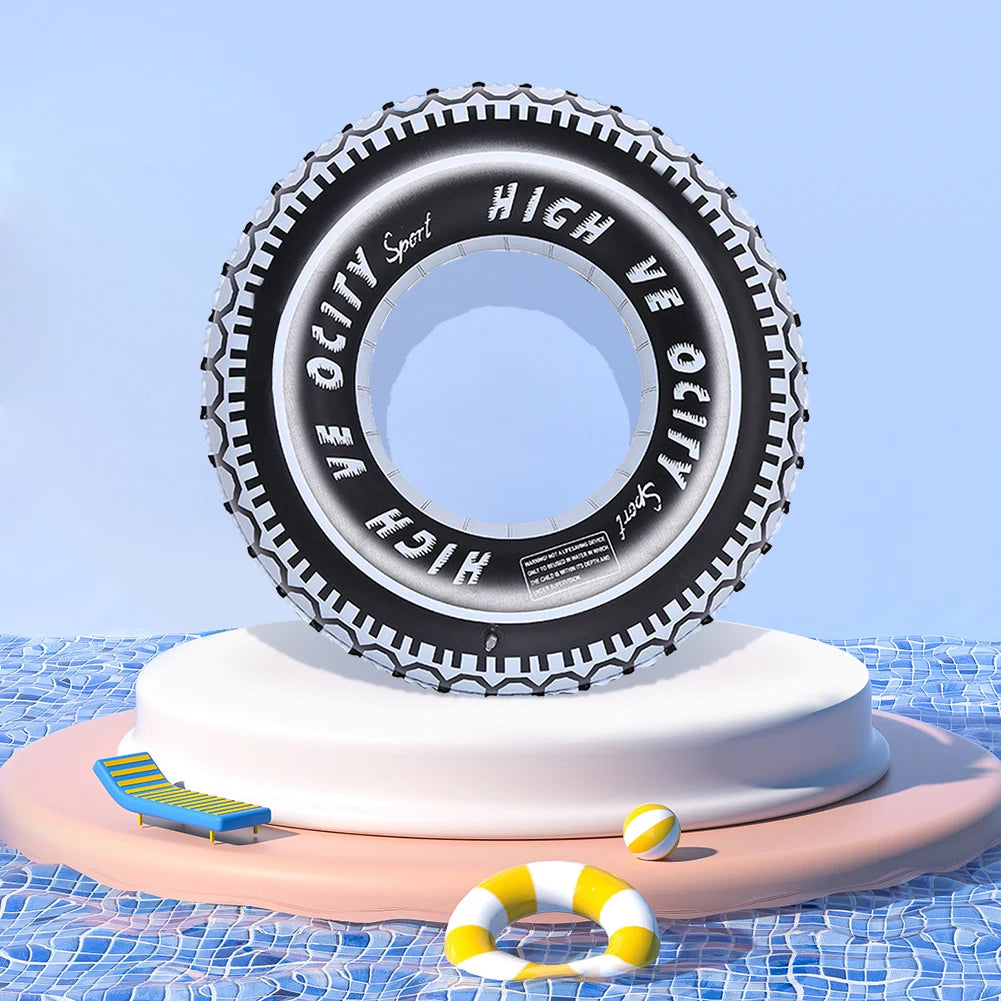 Aufblasbarer Schwimmring im Reifen-Design – Luftdichter Poolring für Kinder & Erwachsene Kaufschwan®
