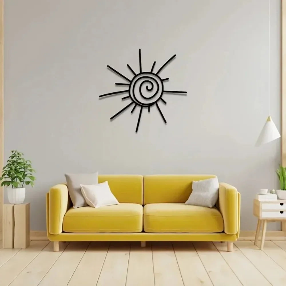 Große Metall Sonne Wanddeko – Horizontale Strand Außen Dekoration Kaufschwan®