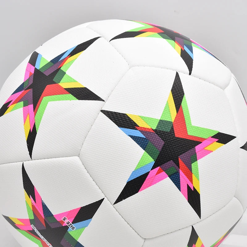 Professioneller Fußball Größe 5 – Hochwertiger Weicher PU Fußball | Outdoor Sport, Liga & Trainingsspiel Kaufschwan®