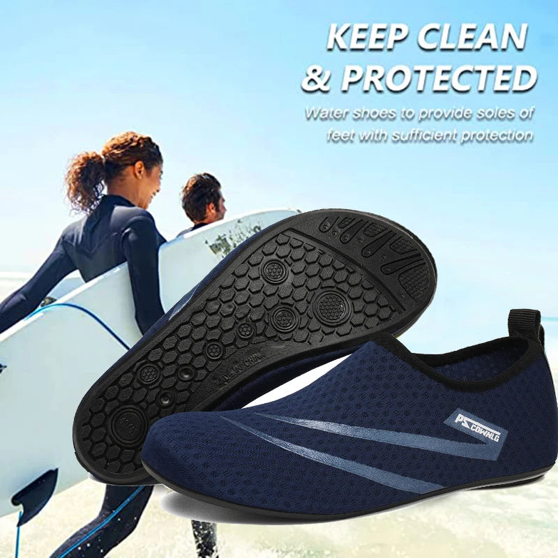 Unisex Aqua Wasserschuhe – Atmungsaktive Schwimmschuhe für Strand, Barfuß & Waten Kaufschwan®