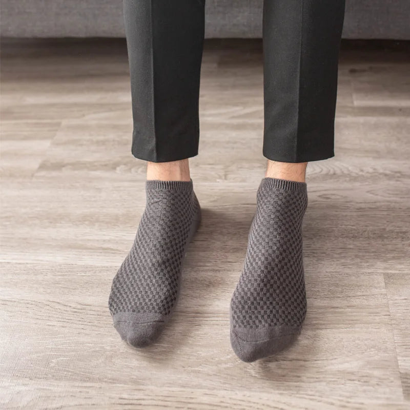 10 Paare Herren Businesssocken | Neuer Stil Schwarze Kurze Atmungsaktive Deodorant-Socken Kaufschwan®