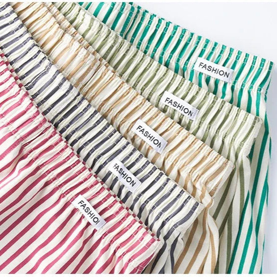 3er-Pack Herren Boxershorts aus Baumwolle – Gestreift, Locker & Atmungsaktiv | Bequeme Schlaf- & Unterwäsche Kaufschwan®