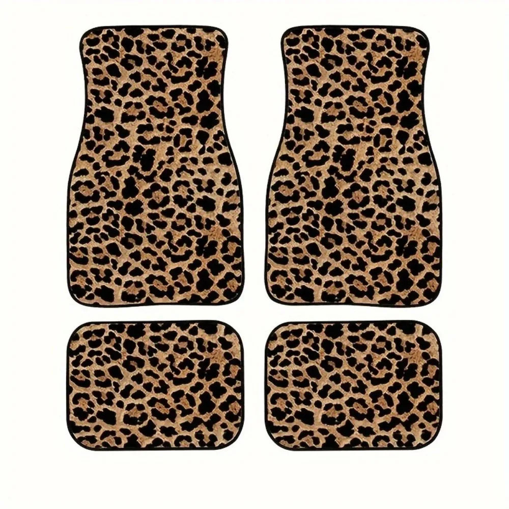 4-teiliges Autoschalenmatten-Set – Robuste Gummirückseite, Persisches Teppichmuster, Schmutzresistenter Bodenschutz Kaufschwan® Motiv 9