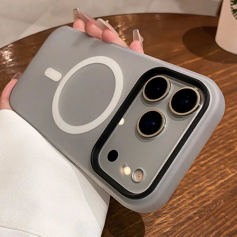 Hochwertige 2-in-1 MagSafe-Magnethülle für iPhone 18 Pro & iPhone 18 Pro Max – Stoßfeste Flüssigsilikon-Schutzhülle Kaufschwan® Schwarz iPhone 18 Pro