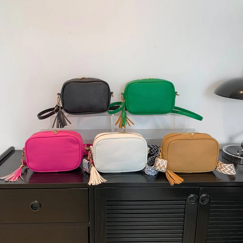 Minimalistische Schultertasche – Damen Umhängetasche mit Großer Kapazität | Einfarbige Kleine Quadratische Crossbody Tasche Kaufschwan®