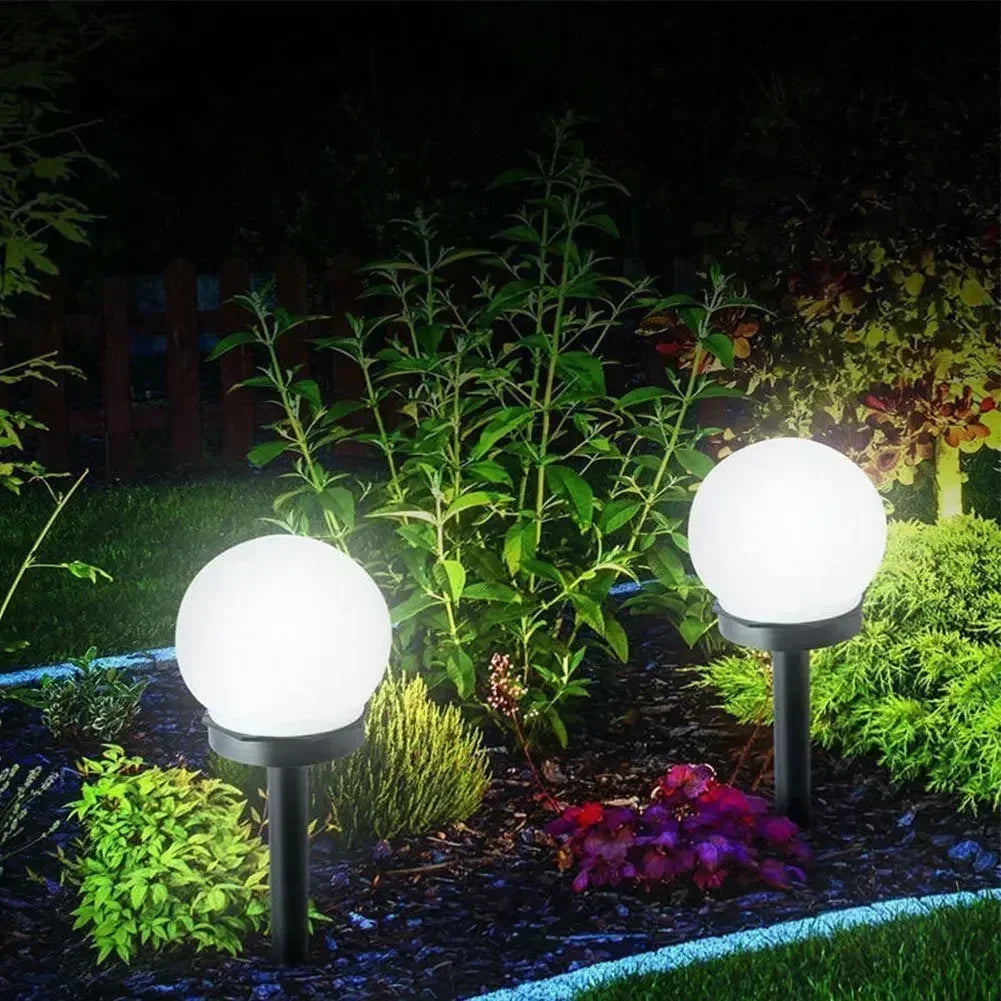 Solar LED Gartenlichter Kaltweiß – Wasserdichte Kugelleuchten für Garten, Hof, Weg & Rasen Kaufschwan®