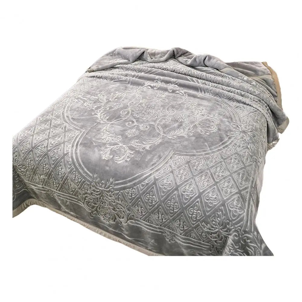 Extra Kuschelige Schwere Doppel-Lagige Flauschige Flanell-Decke mit Blumenmuster – Luxuriöser Überwurf für maximalen Komfort Kaufschwan® Motiv 11 Other