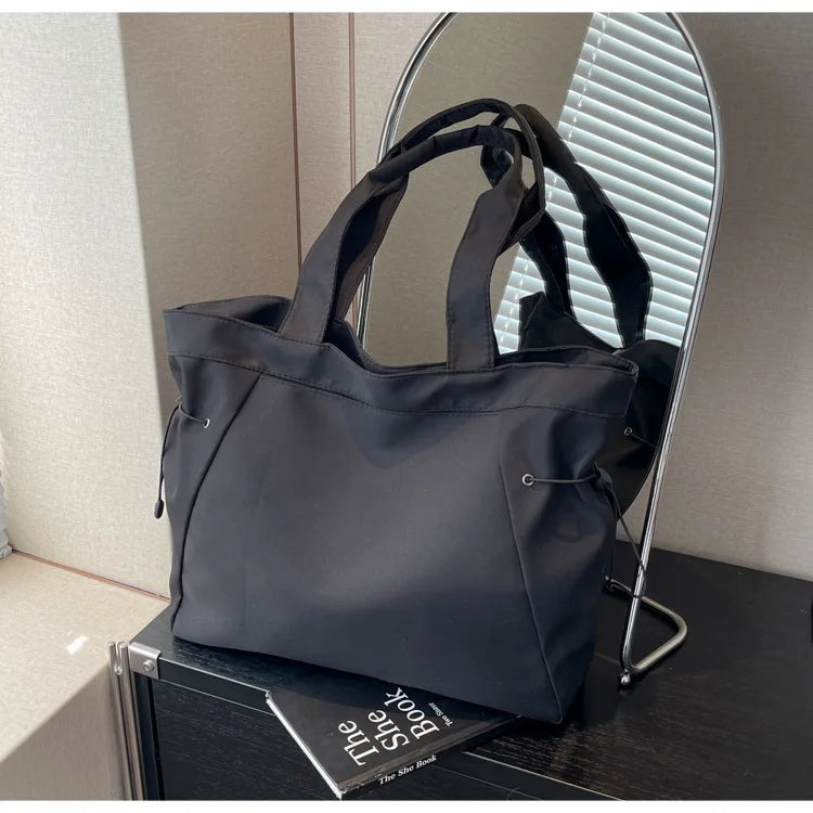 Casual Fashion Tote Bag mit Großer Kapazität – Damen Schultertasche für Reisen & Alltag | Ästhetische Handtasche mit Kordelzug Kaufschwan®