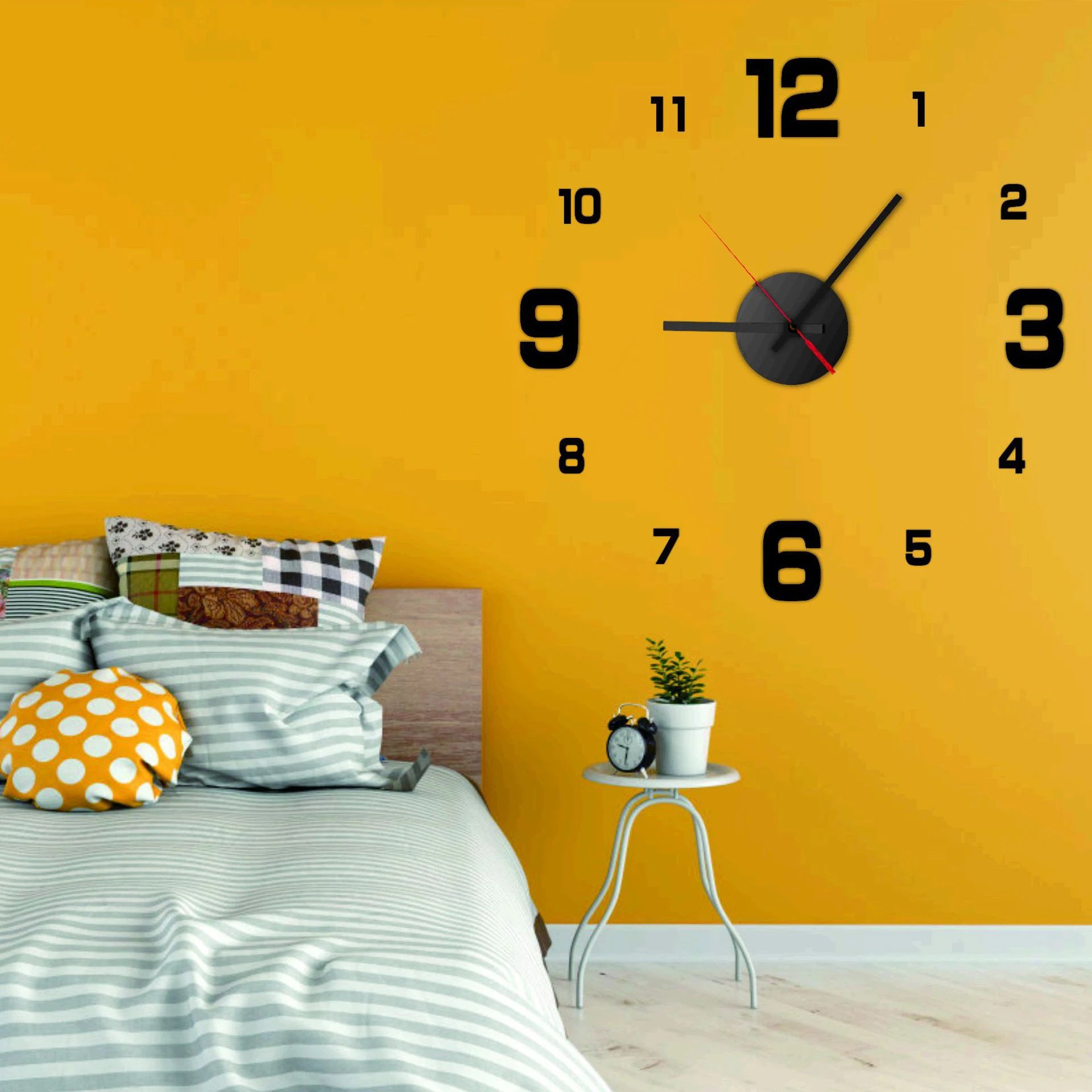 3D Rahmenlose DIY Wanduhr – Leise Moderne Sticker Uhr Kaufschwan®