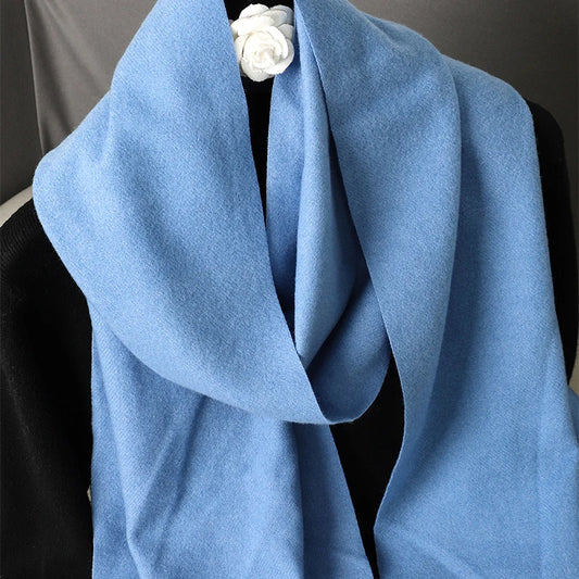 Bunte Winter Schals für Damen | Langer Kaschmir-Optik Wärmeschal | Einfarbig Hijab, Umschlagtuch & Pashmina Kopftuch Kaufschwan®
