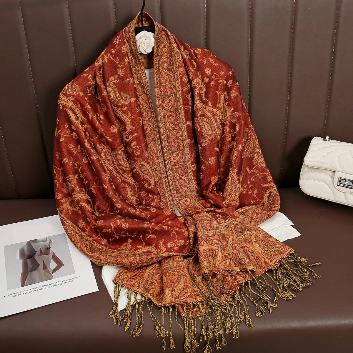 Pashmina Hijab Schal – Damen Langer Kaschmir Schal | Luxus Weicher Foulard, Turban & Muslimisches Kopftuch