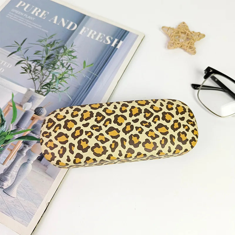 Leopard Print Metall Brillenetui – Robuste Schutzbox für Sonnenbrillen und Sehbrillen Kaufschwan® Design 2