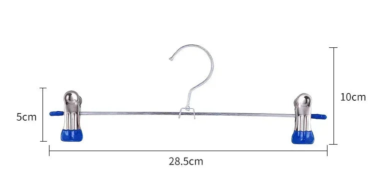 Edelstahl Kleiderbügel mit Hosenclips – Robuste Bügel für Röcke, Hosen und Kleidung Kaufschwan®