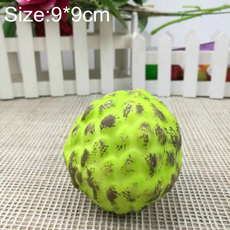 Kunststoff Simulationsfrüchte Set – Künstliche Früchte mit Wassermelone, Apfel, Orange, Birne, Zitrone, Mango, Pfirsich, Traube & Banane Kaufschwan® Litschi