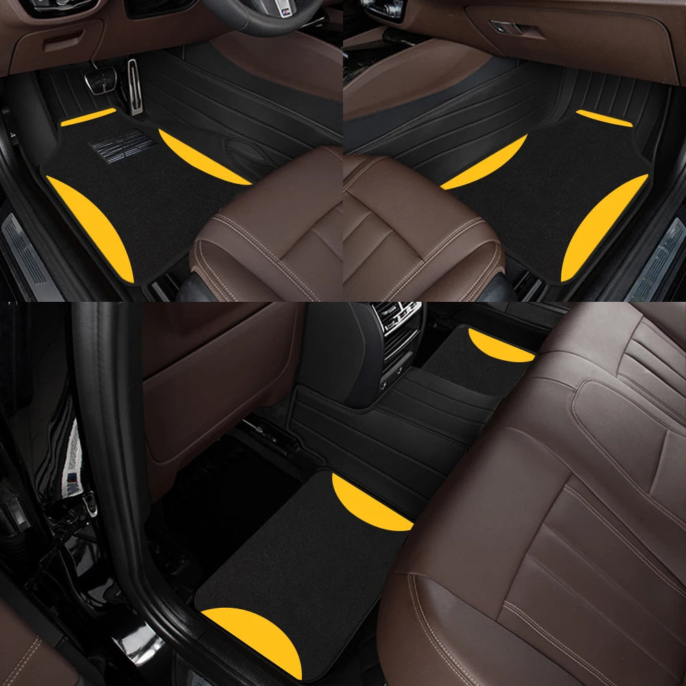 Universelle Autoschalenmatten – 4-teiliges Set aus Polyester-Velours, wasserdicht & rutschfest Kaufschwan®