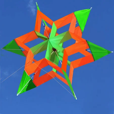 Bunter 3D-Blumendrachen – Leicht zu Fliegender Kinderdrachen mit Handgriff und Schnur für Freizeit im Freien Kaufschwan®