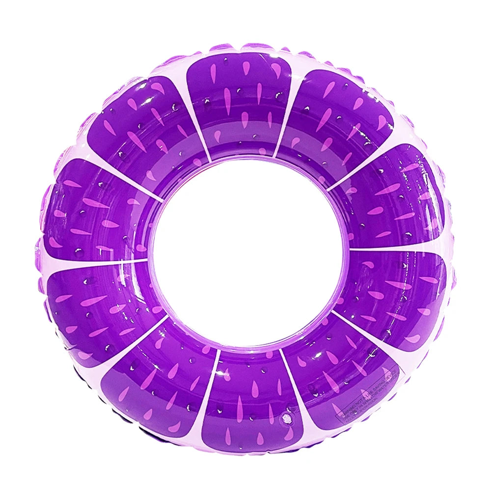 Aufblasbarer Schwimmring mit Fruchtmotiv – PVC Pool Schwimmreifen für Strand & Poolparty Kaufschwan® Lila