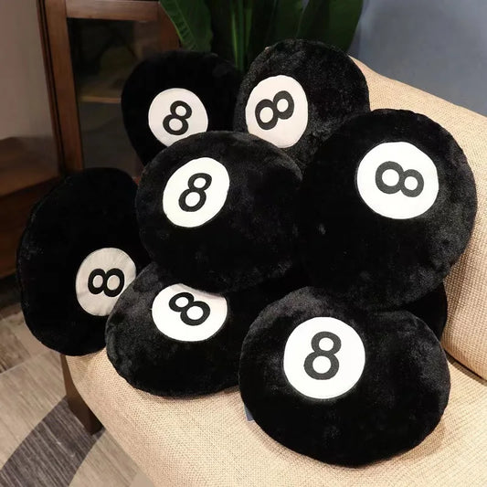 Billard 8-Ball Plüschkissen | Weiches 8-Ball Dekokissen | Heim- & Indoor-Sport Geschenk Kaufschwan®