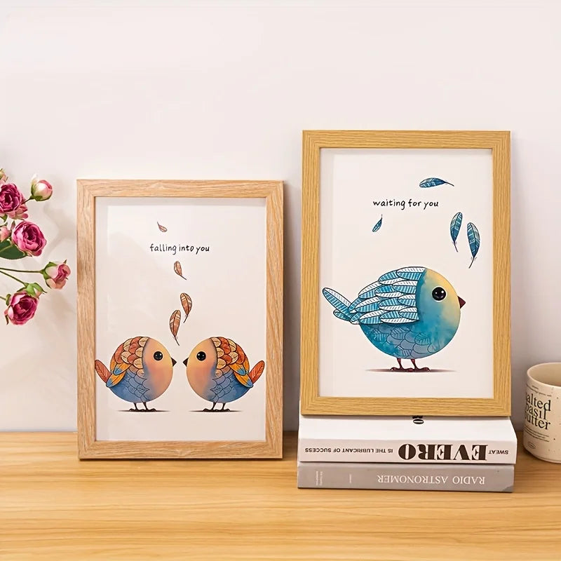 Vintage Holz Bilderrahmen Set – Wandmontage Galerie Rahmen für Wohnraum Dekoration Kaufschwan®